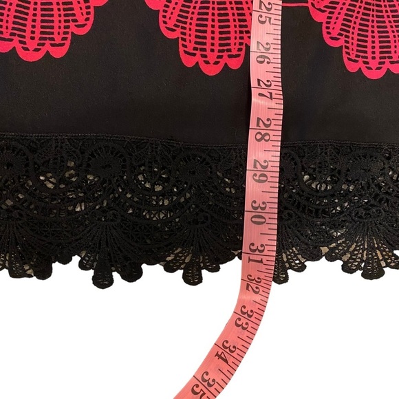 NWT White Mark Black and Fuchsia Lace Trimmed Shift‎ Dress Sz M - Picture 12 of 16